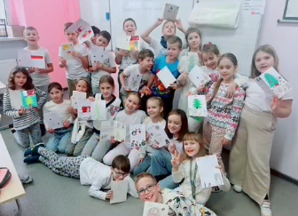 Klasa 3a śle życzenia do Hiszpanii