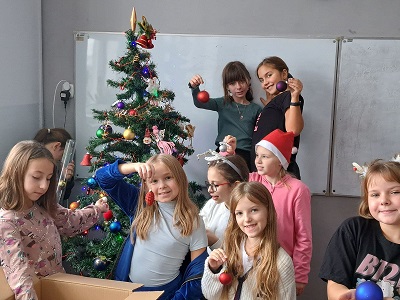 Mikołajkowe atrakcje w klasie 4c