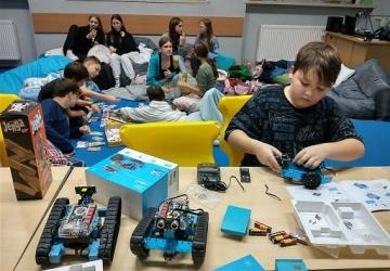 Klasa 6a nocowała w szkole