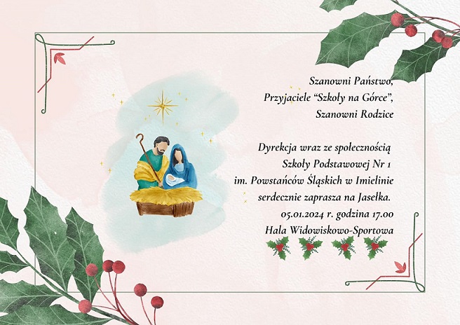 Zaproszenie na Jasełka