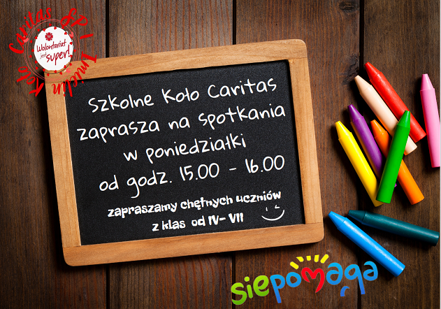 Szkolne Koło Caritas zaprasza
